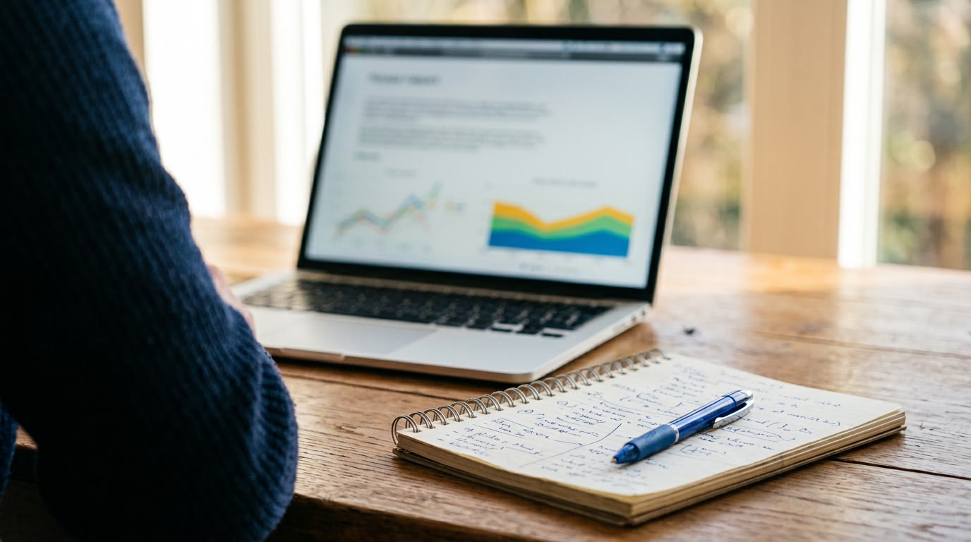 Visualización de datos en pantalla — análisis estadístico